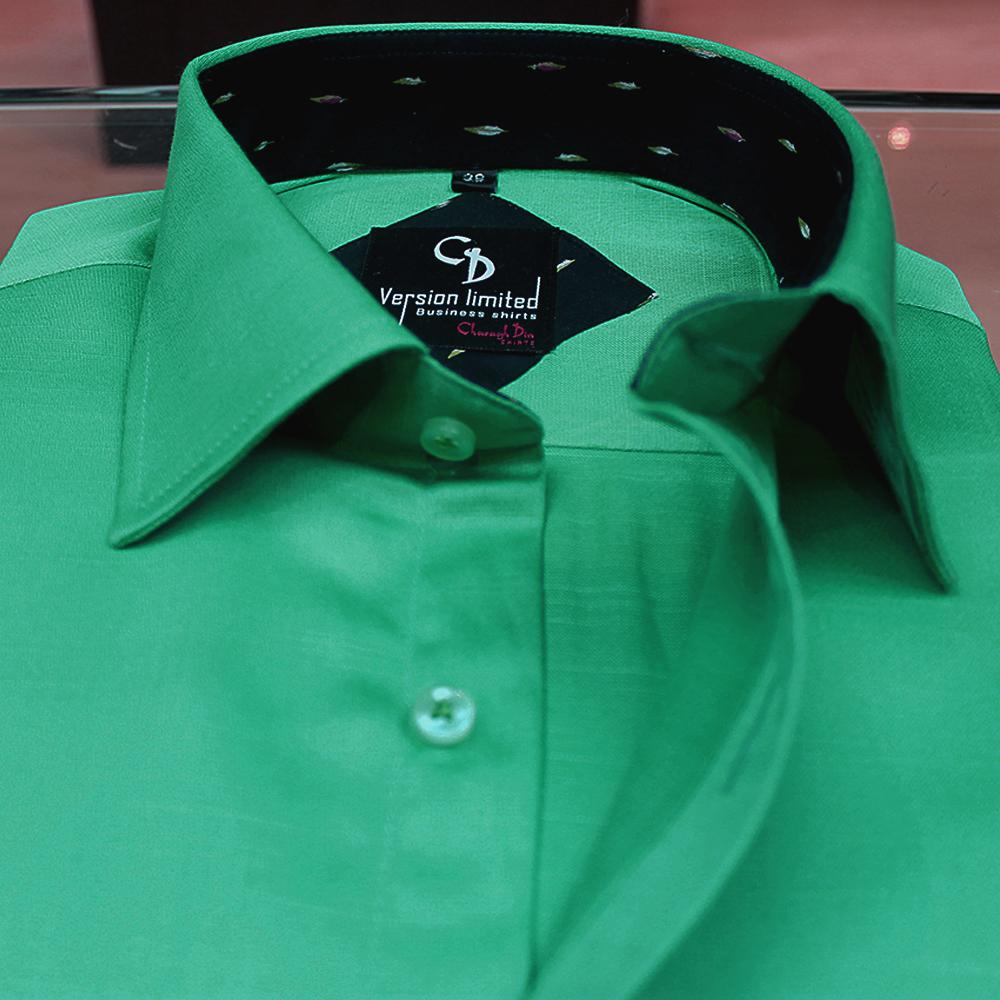 GREEN BUSINESS SHIRT