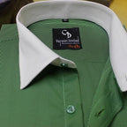 GREEN BUSINESS SHIRT