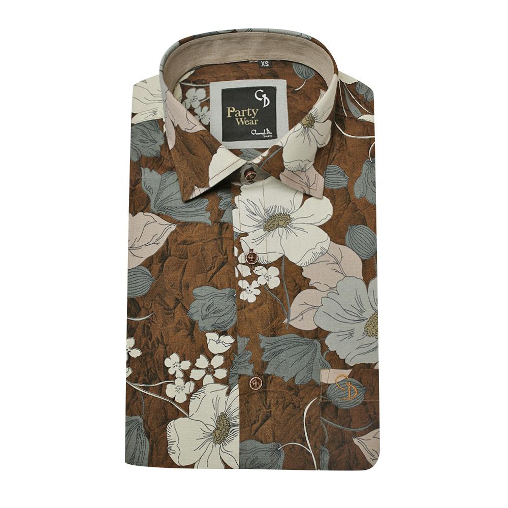 BROWN PARTY SHIRT