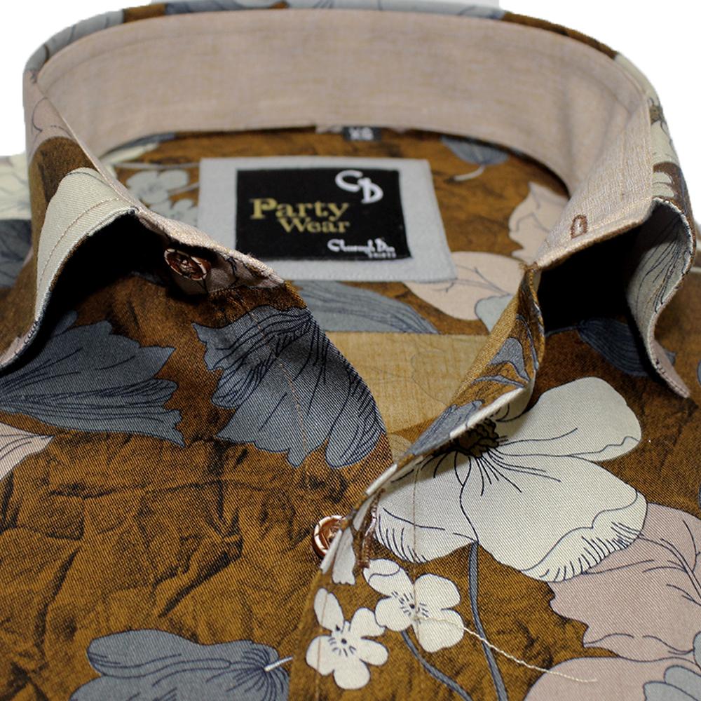 BROWN PARTY SHIRT