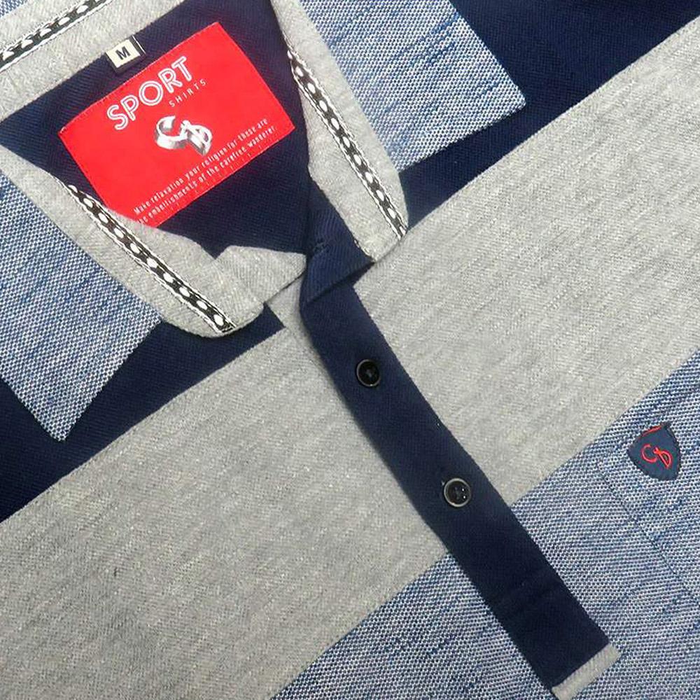 BLUE POLO T-SHIRT