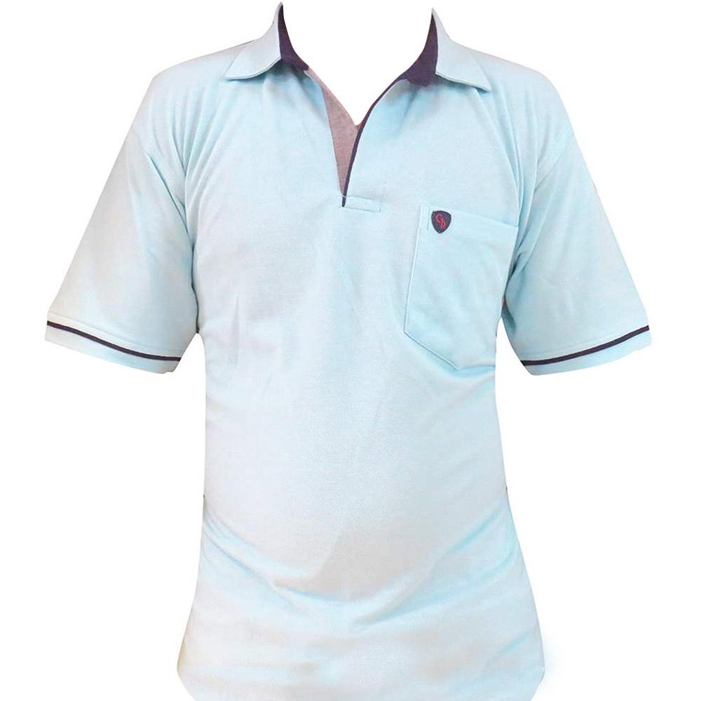 AQUA BLUE POLO T-SHIRT