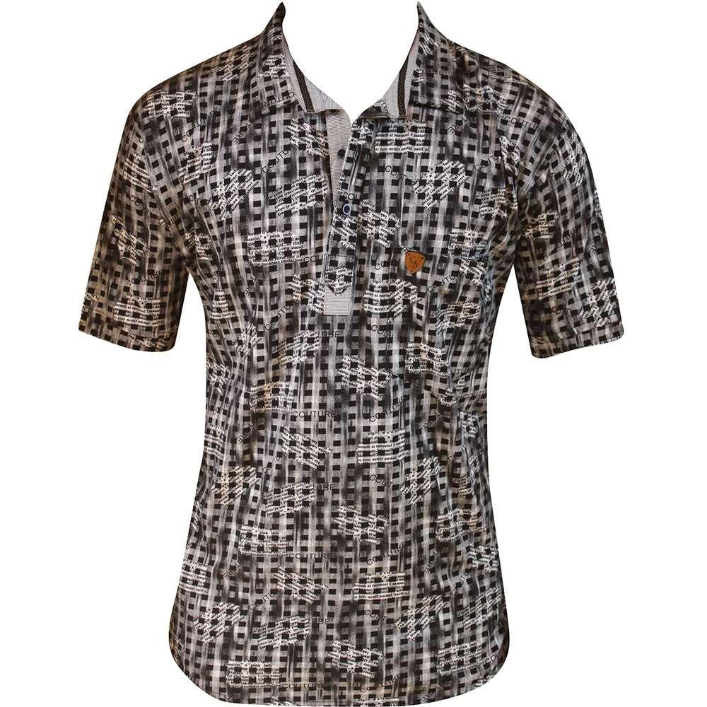 BLACK POLO T-SHIRT