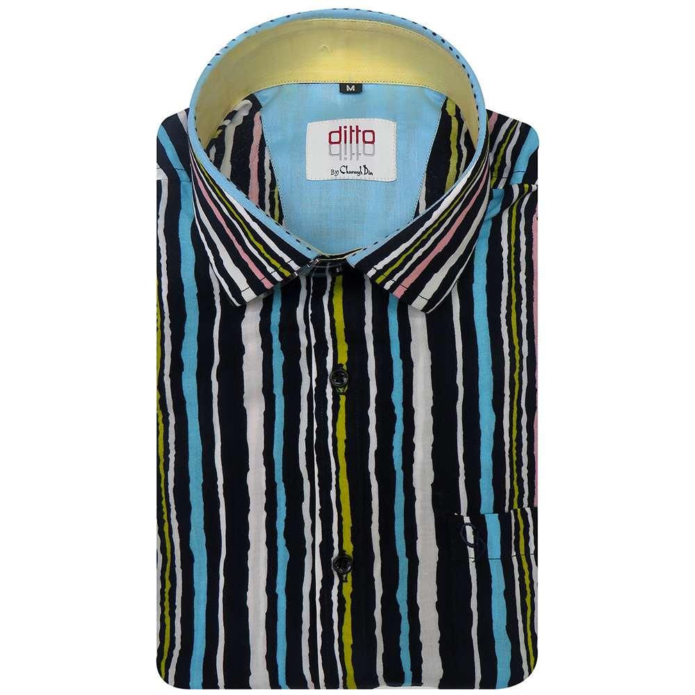 BLUE SLIM SHIRT