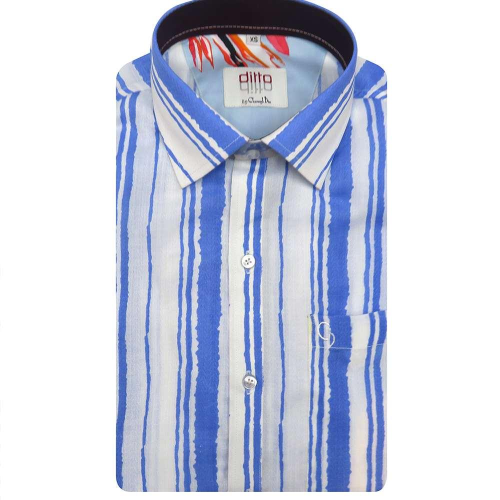 BLUE SLIM SHIRT