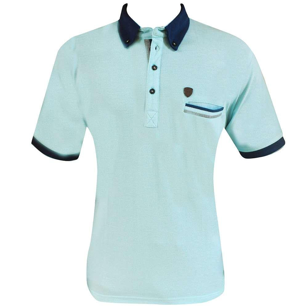 AQUA BLUE POLO T-SHIRT