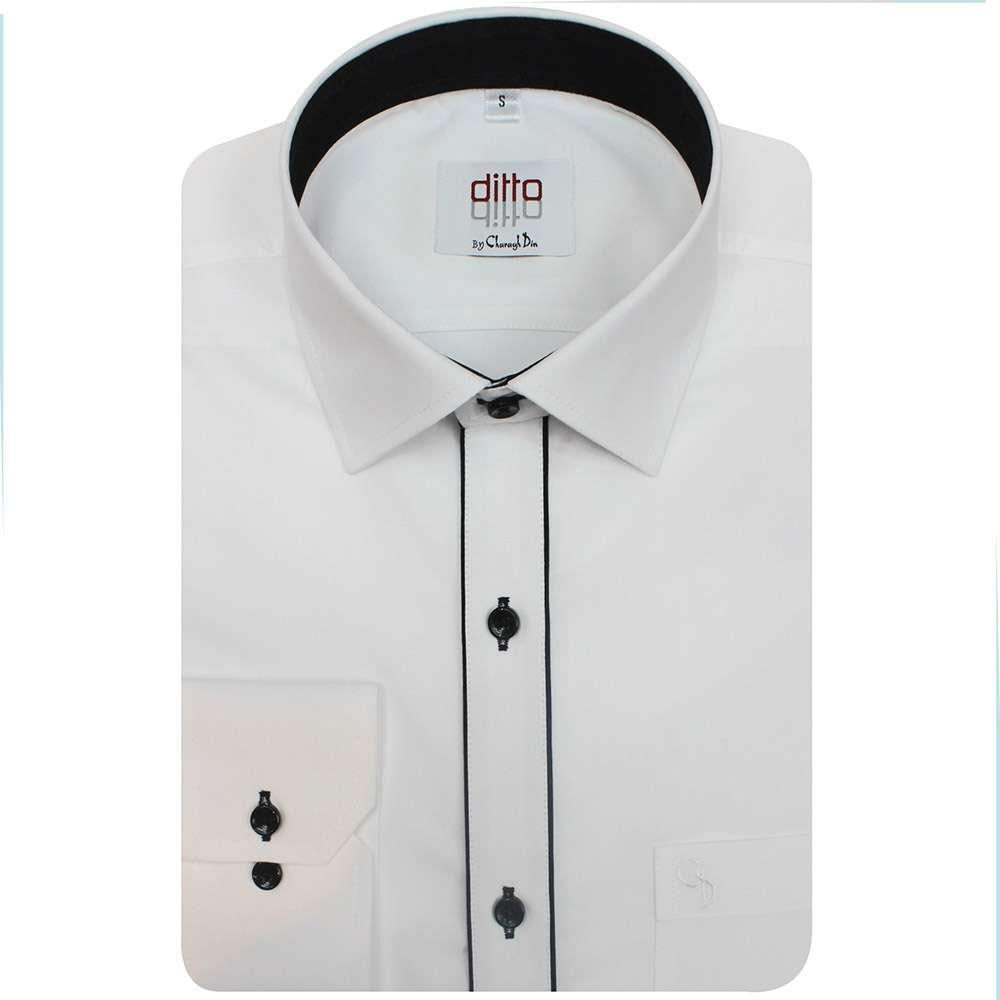WHITE SLIM SHIRT