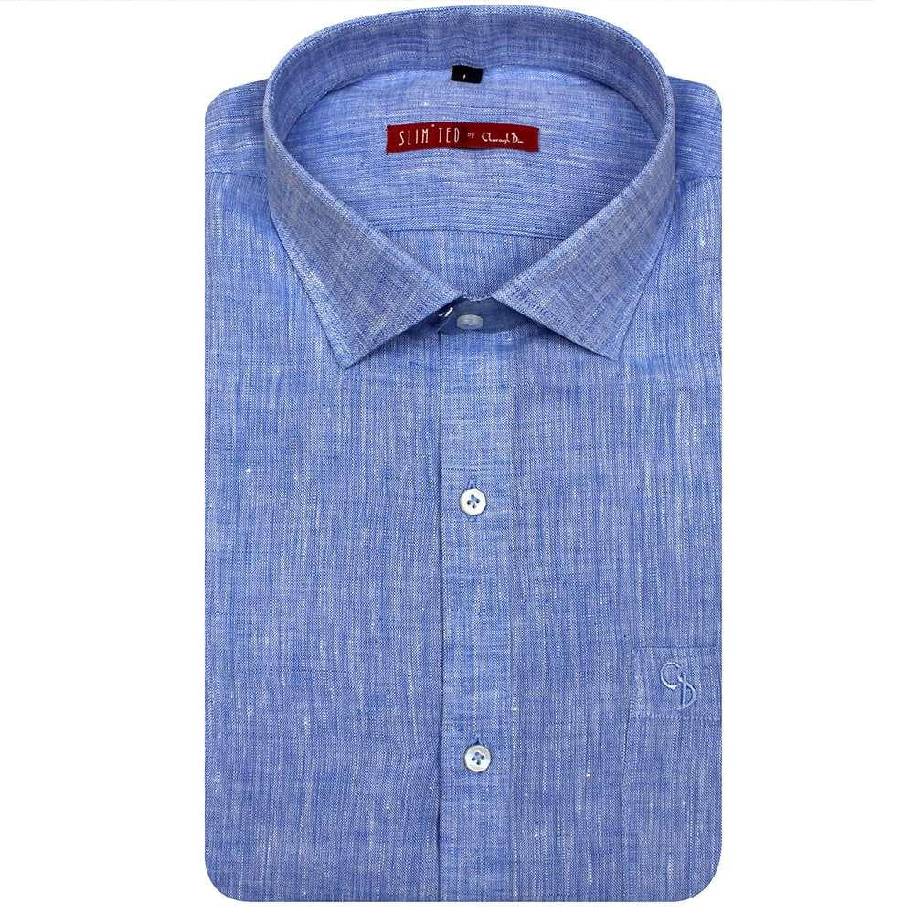 BLUE SLIM SHIRT