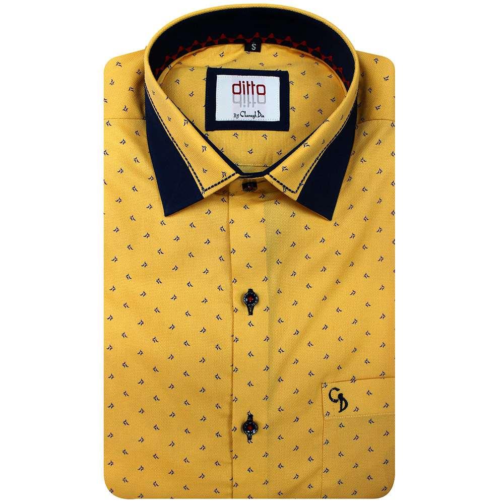 YELLOW SLIM SHIRT
