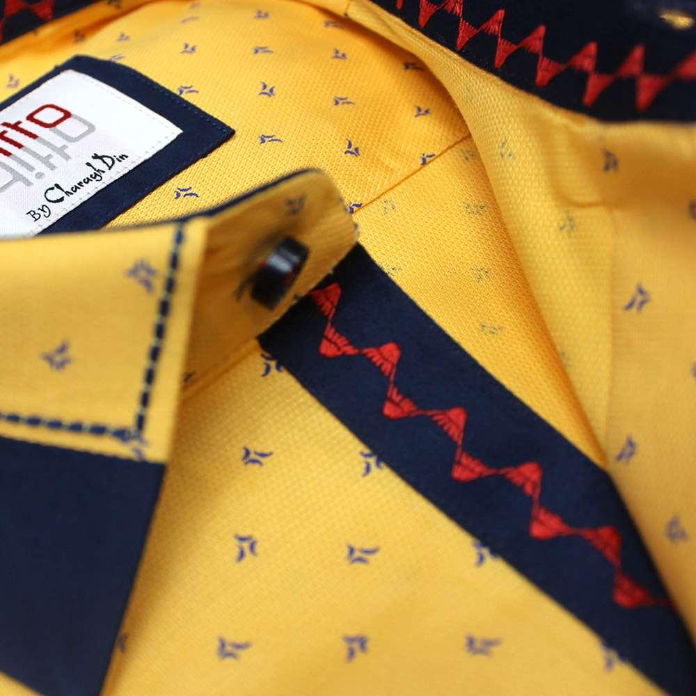 YELLOW SLIM SHIRT