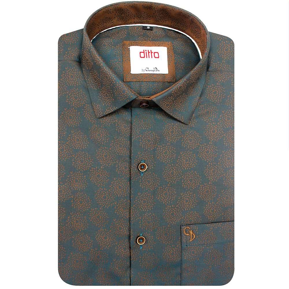 GREEN SLIM SHIRT