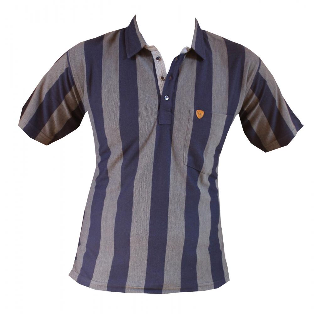 GREY POLO T-SHIRT