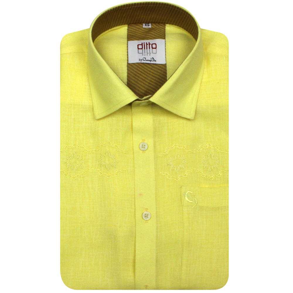 YELLOW SLIM SHIRT