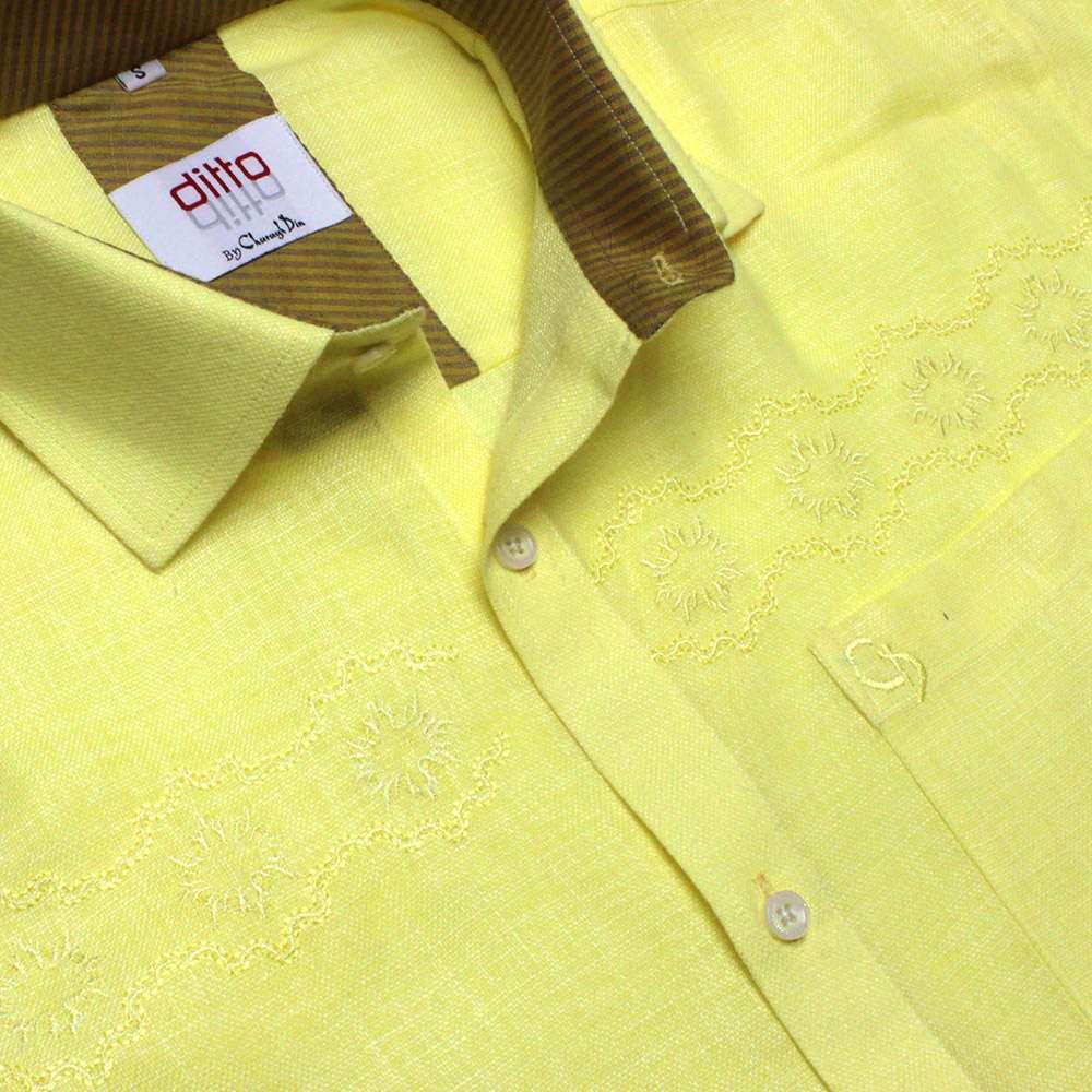 YELLOW SLIM SHIRT