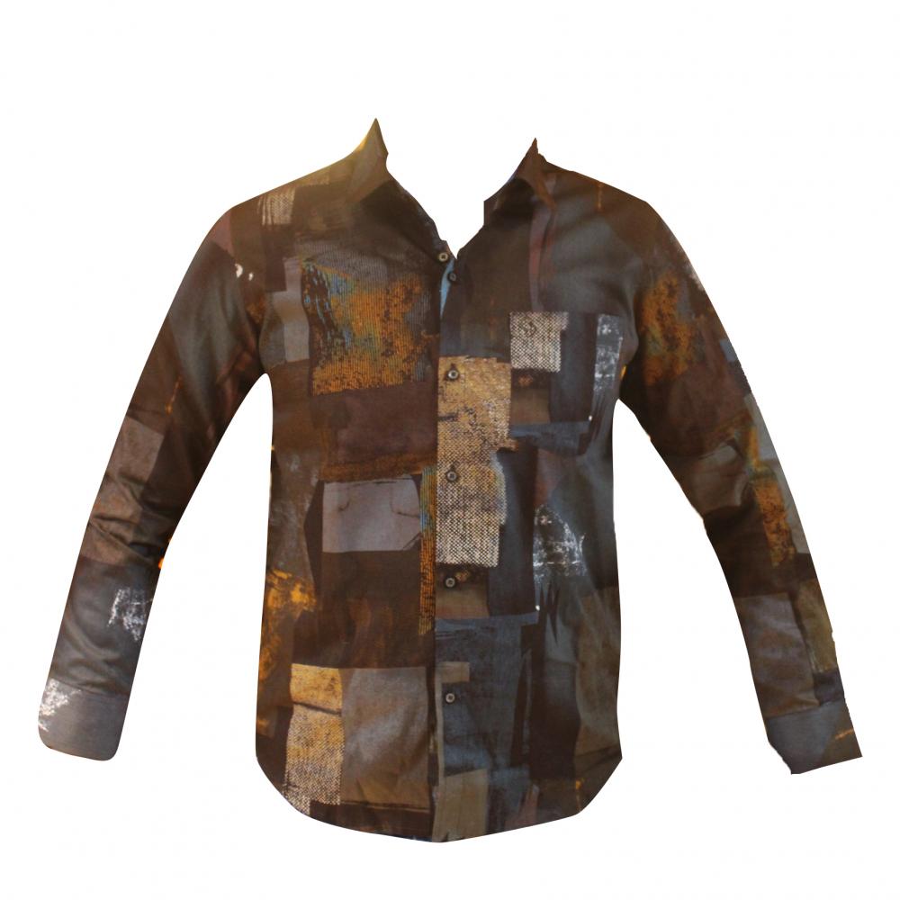 BROWN PARTY SHIRT